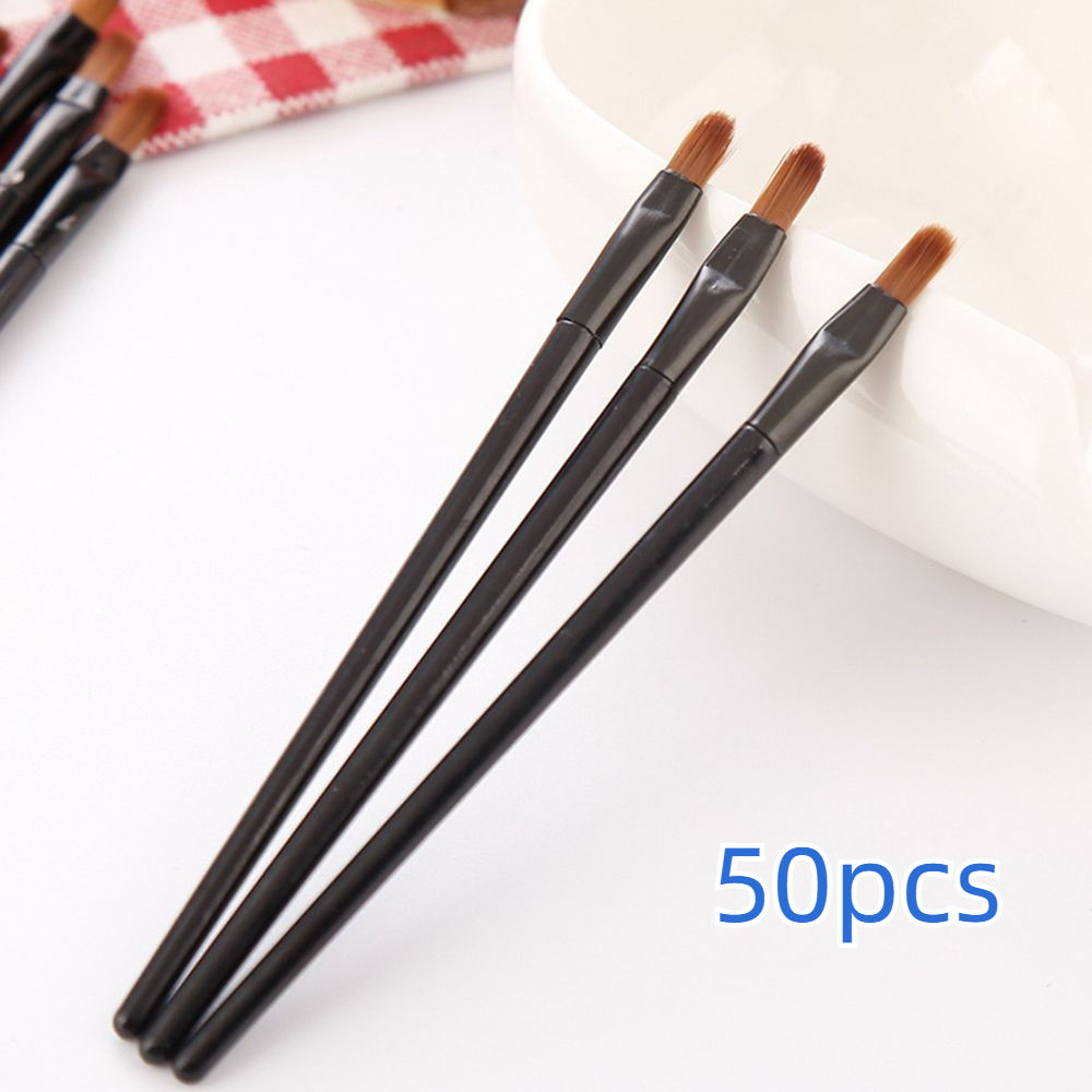50Pcs Disposable Lip Brush Portable Gloss Cosmetic Applicator Professional Makeu