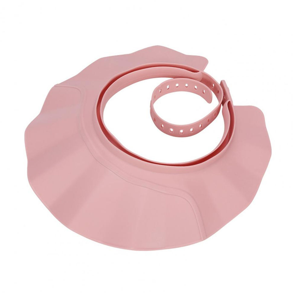 Thumbnail: Adult Shower Cap Shield Adjustable Bathing Head Hat Shampoo Visor Cap Soft Hair 