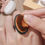 Thumbnail: Nail Dust Brush Finger Ring Soft Bristle Brush for Cleaning Fingernails Nail Bru