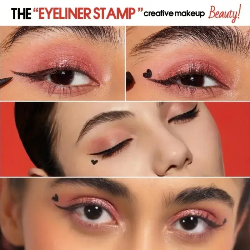 Thumbnail: 1PC Double-head, Waterproof, Smooth Finish, Quick Eye Makeup, Stamp Eyeliner, Cr