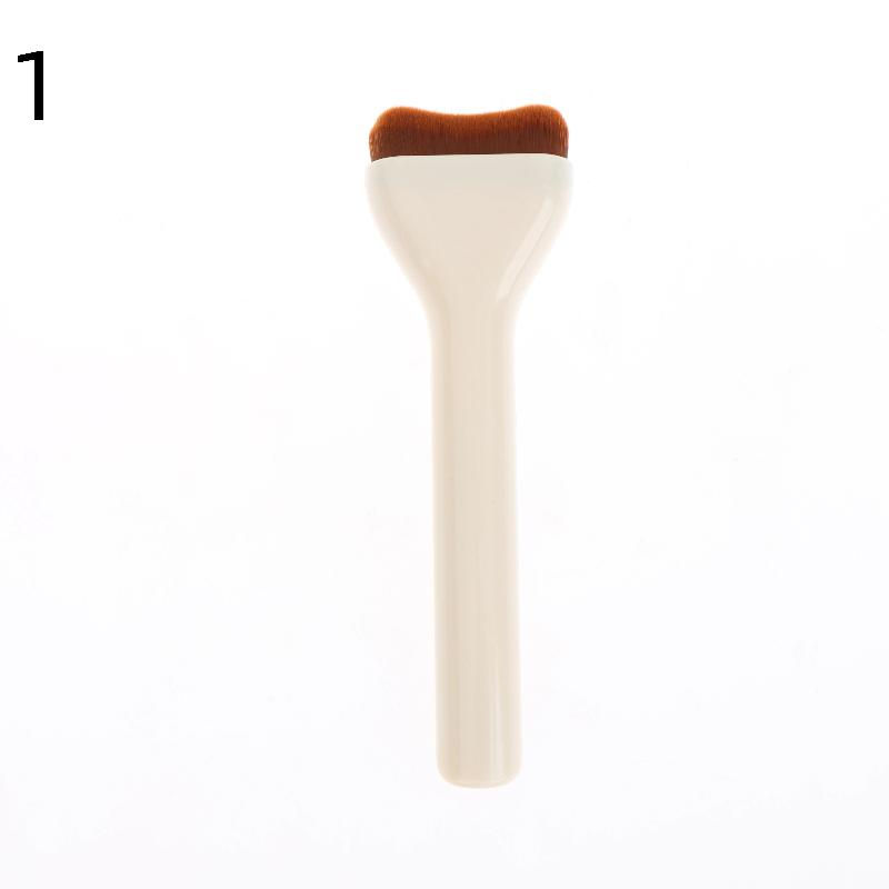 Thumbnail: ♥Ultra-Thin Wide Tongue-Shaped Foundation Brush - Seamless Coverage, Non-Absor