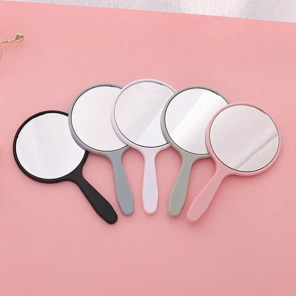 Thumbnail: MINI Makeup Mirror Makeup Mirror Durable with Handle Handheld Portable Mirror An