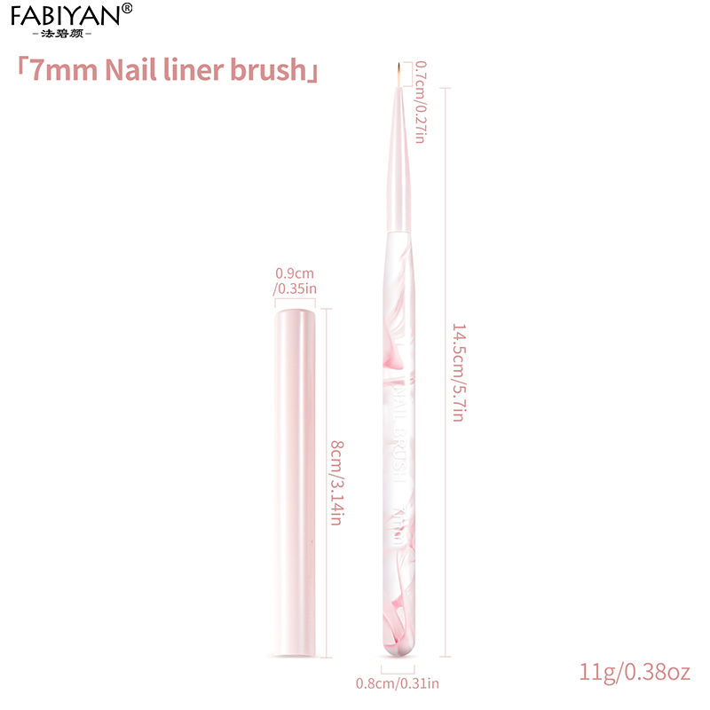 Thumbnail: Nail Art Liner Brushes Elongated Lines Striping Drawing Painting Brushes For Man