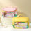 Thumbnail: Makeup Storage Bag Multifunctional Travel Outdoor Makeup Bag PU Visible Colorful