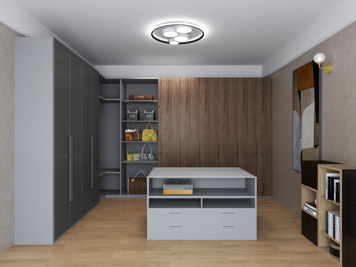 Reach-in closet