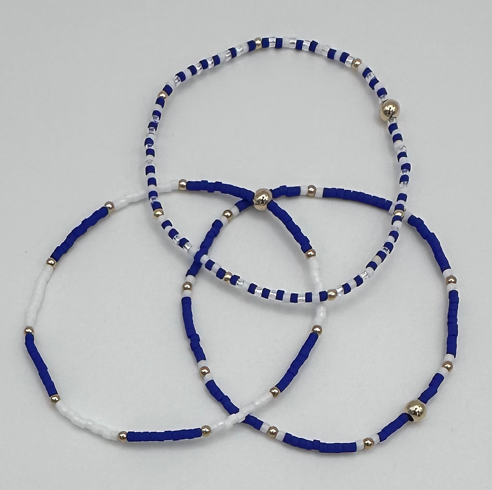 Blue and White