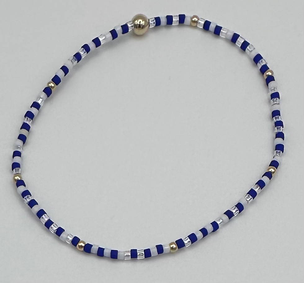 Blue and White