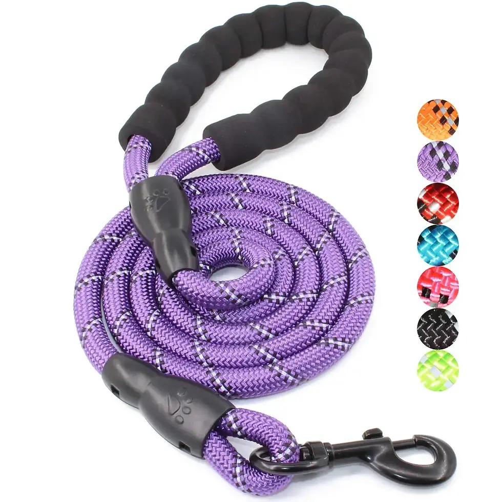 Thumbnail: 120/150/200/300cm Reflective Dog Leash Soft Handle Dog Leash Reinforced Leash