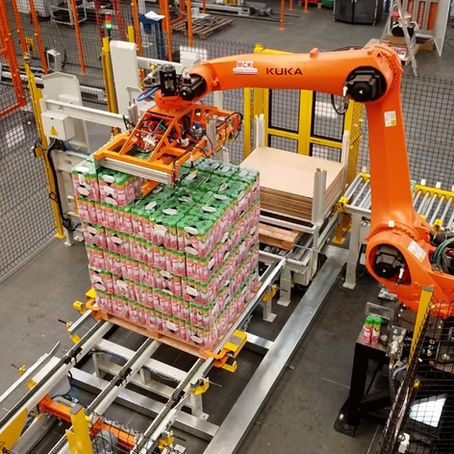 A Importância da Paletização Robotizada na Indústria Moderna.