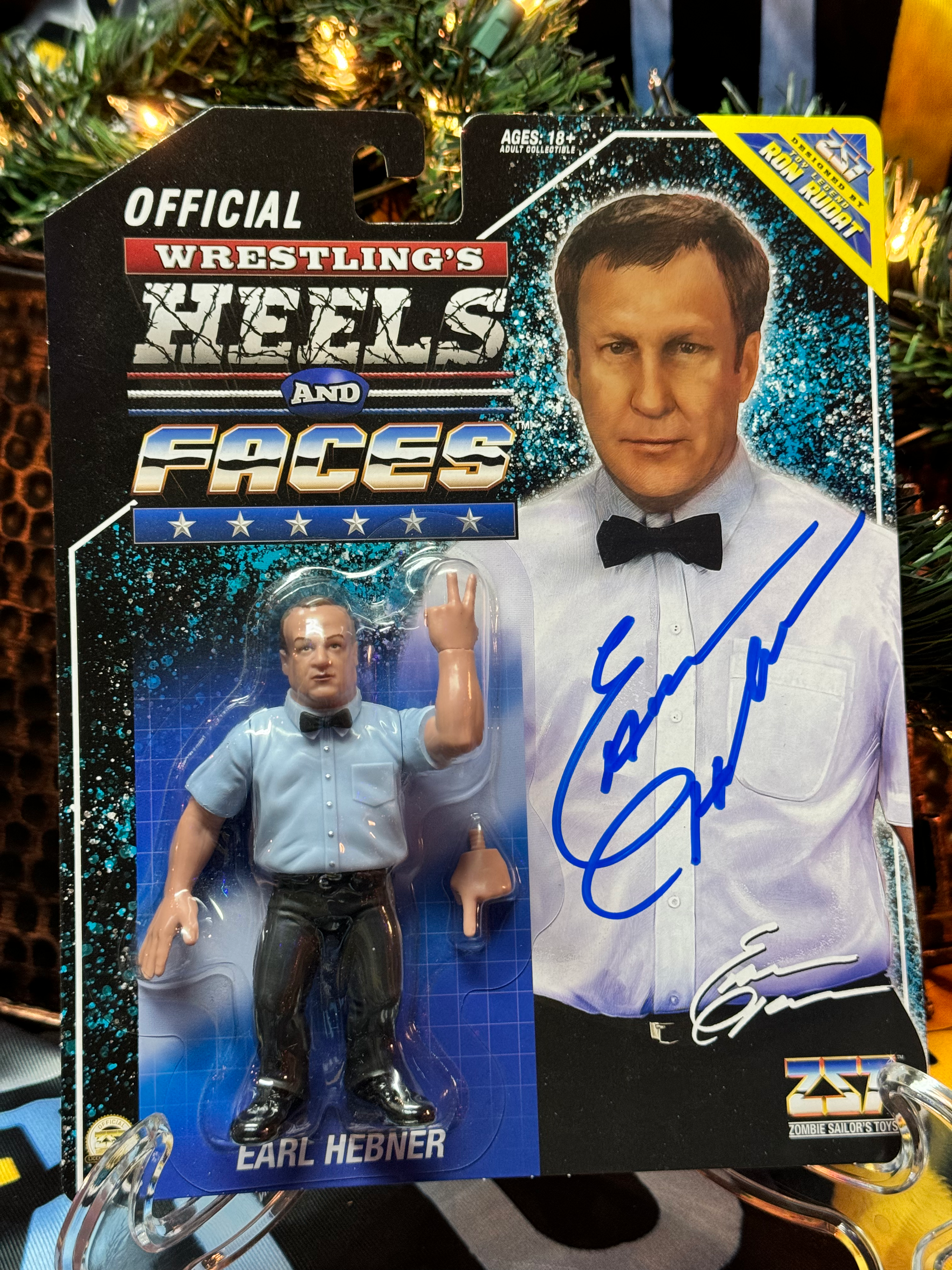 Autographed ZST Heels and Faces Earl Hebner