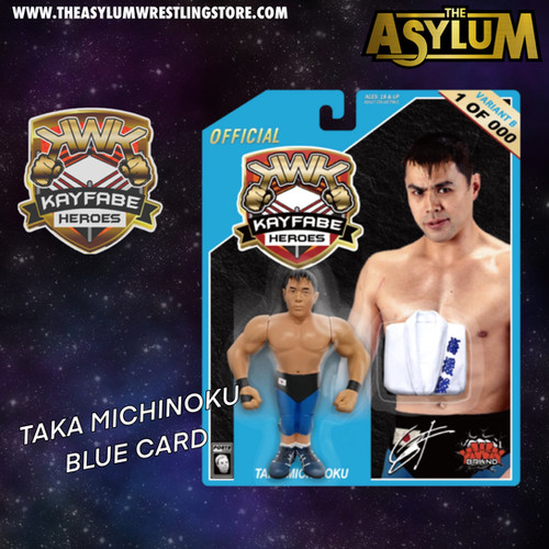TAKAです。 KWK Kayfabe Heroes Taka Michinoku Blue Card | Official AsylumStore