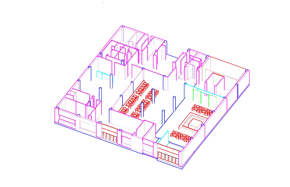 Isometric view of level 1