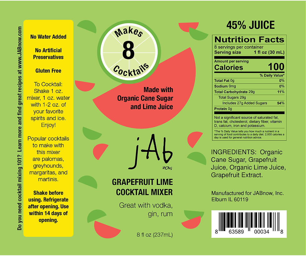 Final label design