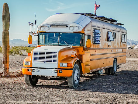School Bus Tiny Home: A Retired Couple's No-Mortgage Life