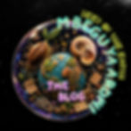 Mbegu ya Ardhi emblem featuring the Earth inside a luminous sphere surrounded by seeds, roots, plants, books, maps, and a nautilus shell representing the Bespokecurry blog and archive.