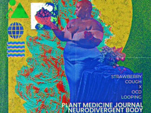 Cover of Cannabis Field Notes magazine featuring artistic botanical imagery and typography documenting observational research into cannabis strains and terpene profiles.