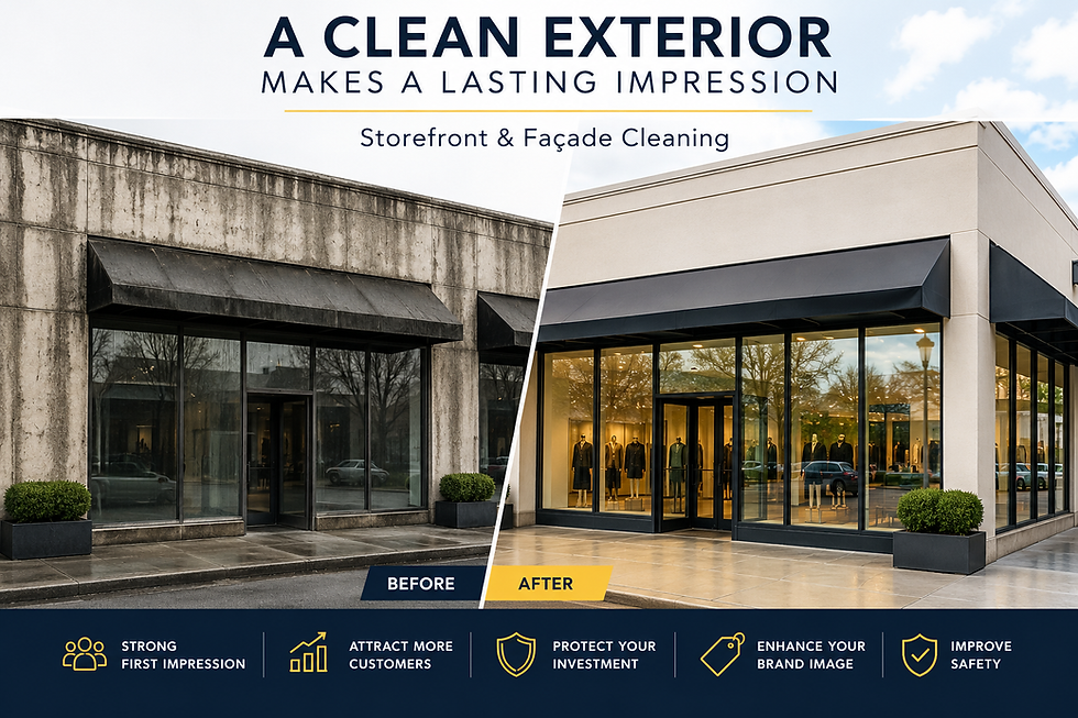 Why Retail Storefront and Façade Cleaning Is Essential for Your Business