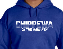 Chippewa warpath blue Hoodie