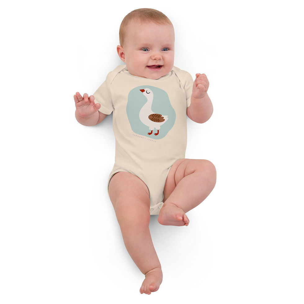 Thumbnail: Baby "Mother Goose" organic onesie
