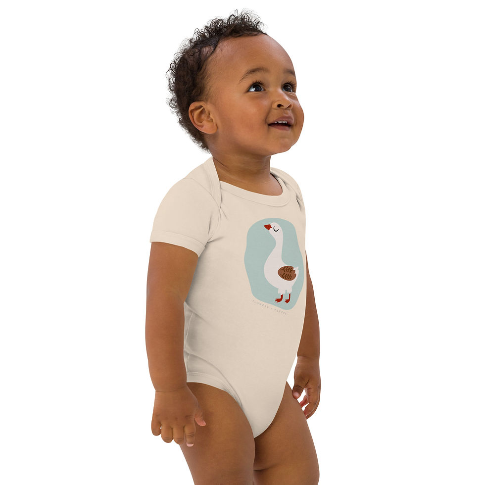 Thumbnail: Baby "Mother Goose" organic onesie