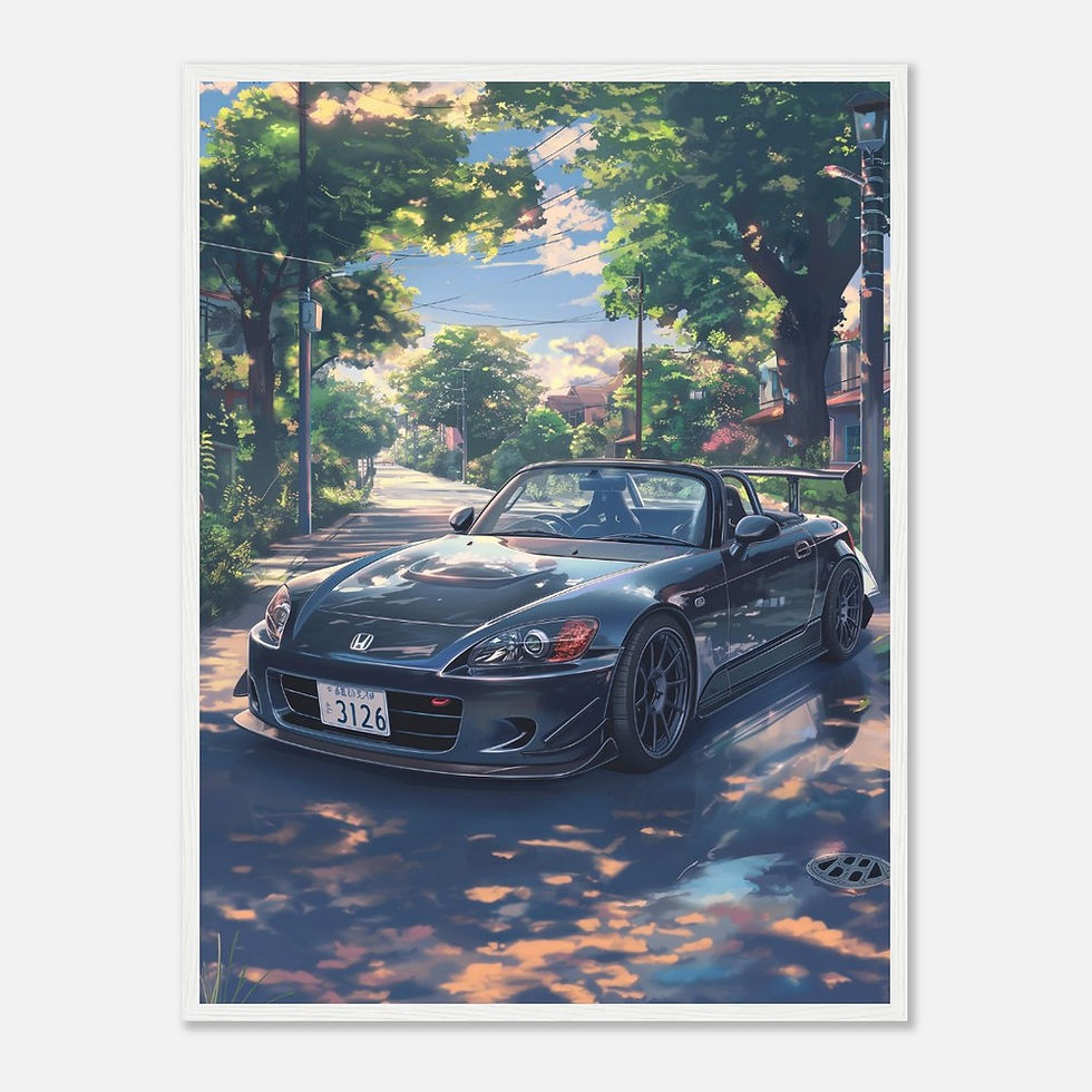 Thumbnail: Honda S2000 - Premium Matte Paper Wooden Framed Poster