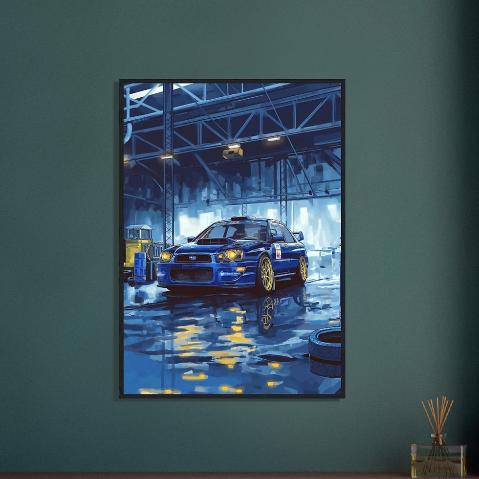 Thumbnail: Subaru Impreza WRC - Premium Matte Paper Wooden Framed Poster
