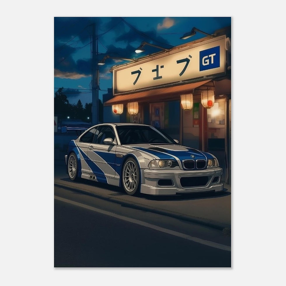 Thumbnail: BMW M3 GTR - Premium Matte Paper Poster