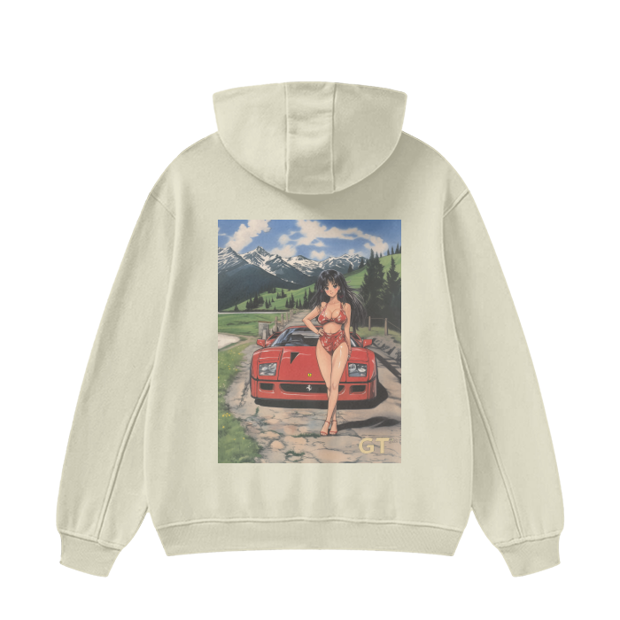 Thumbnail:  High Neck Insulated FOG Solid Color Fleece Hoodie - 385 GSM