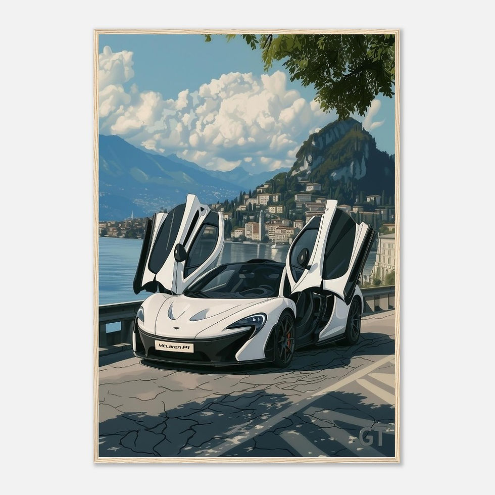 Thumbnail: McLaren P1 - Premium Matte Paper Wooden Framed Poster