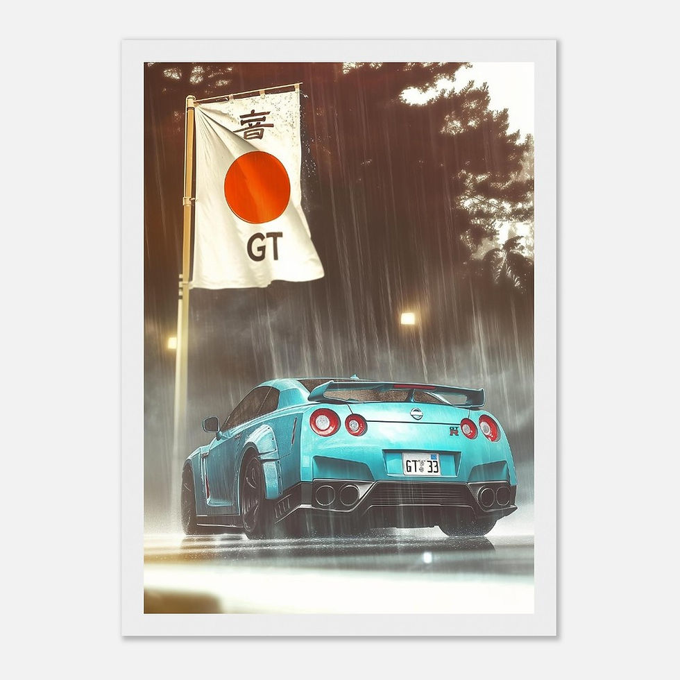 Thumbnail: Nissan GTR R35 - Premium Matte Paper Wooden Framed Poster
