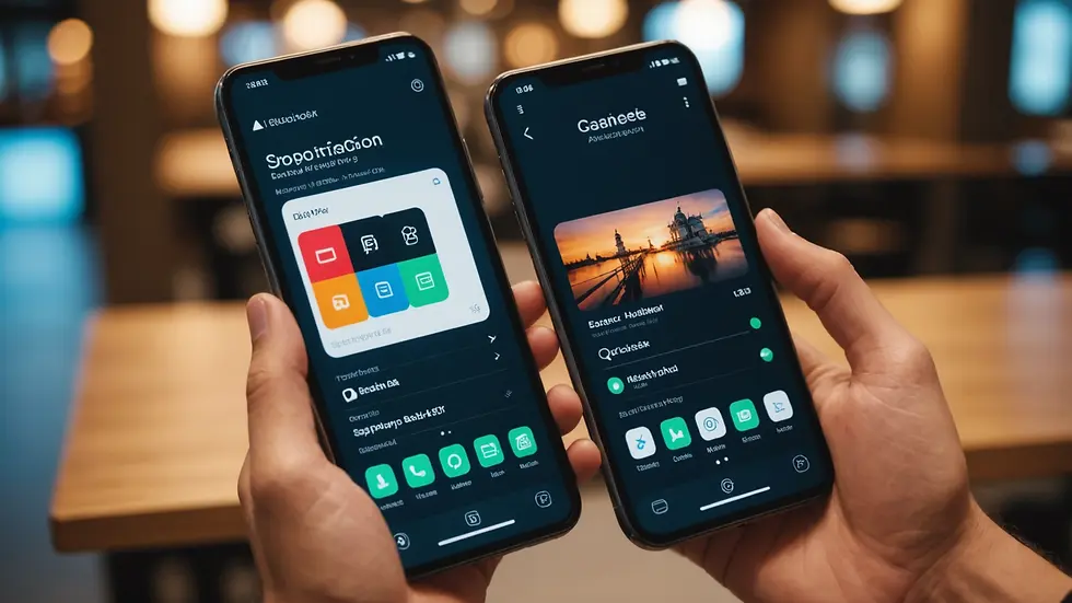 Close-up view of a smartphone displaying a newly launched app