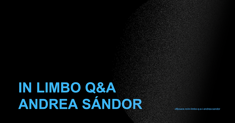In limbo Q&A I Andrea Sándor