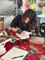 Author Yasmeen Salama Signing Book