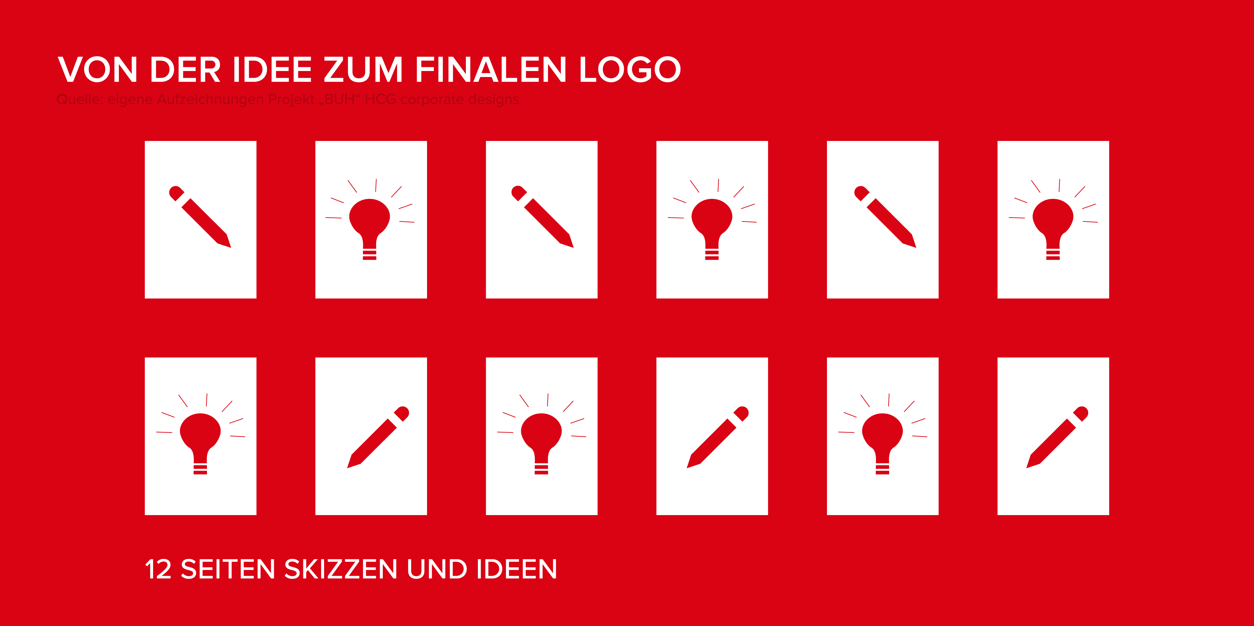 Animated infographic about logo design