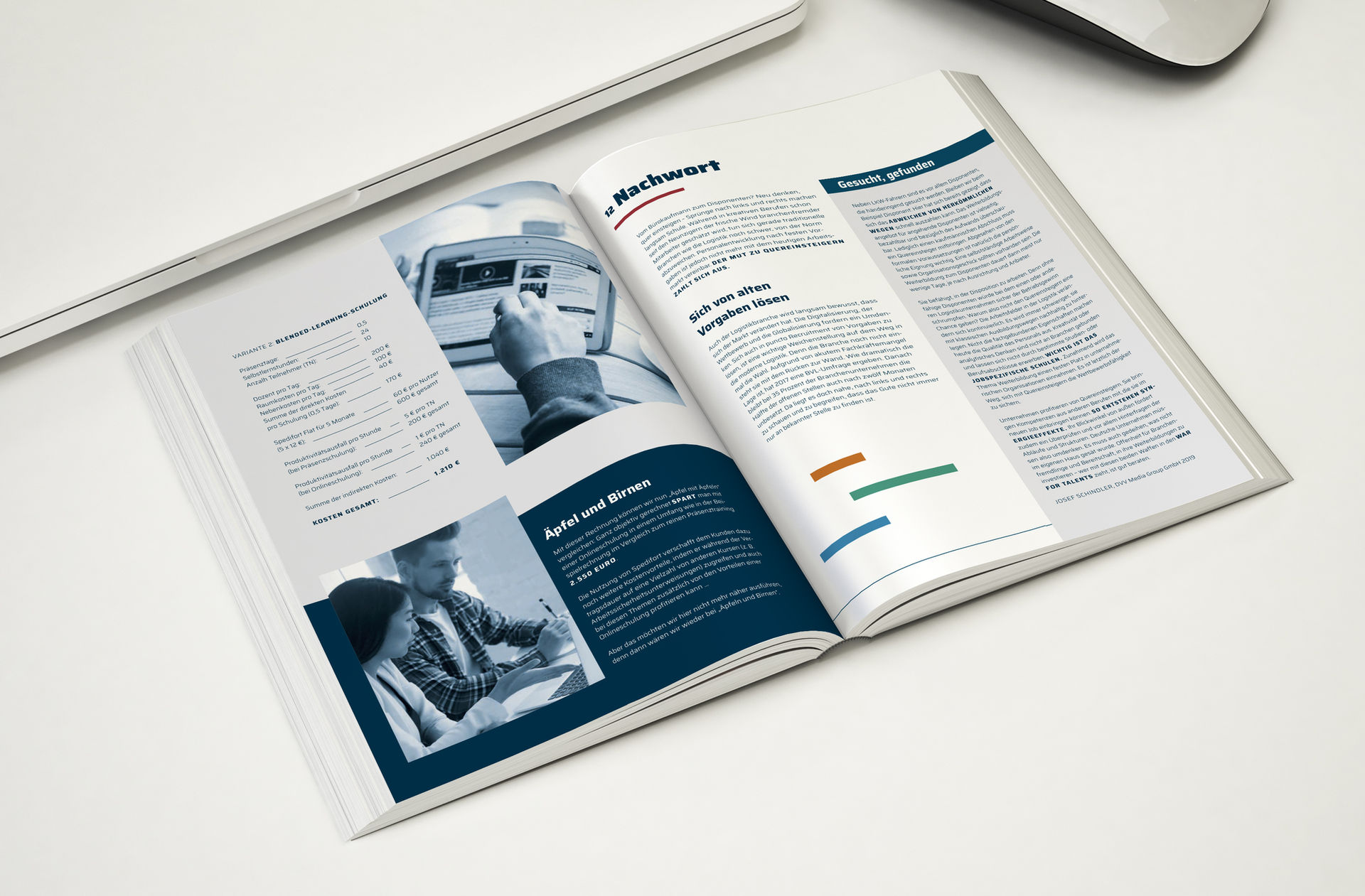 Gestaltung einer Broschüre im Corporate Design