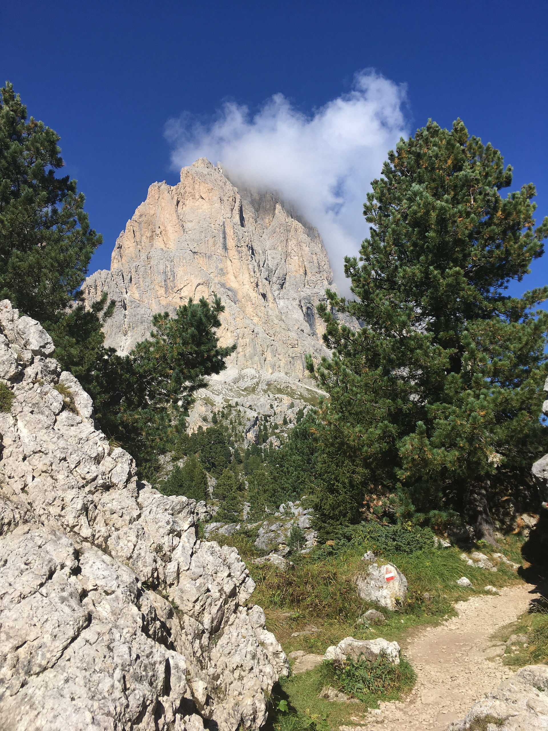 hiking in the Dolomites