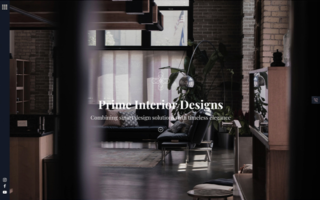 prime interior designs website template preview