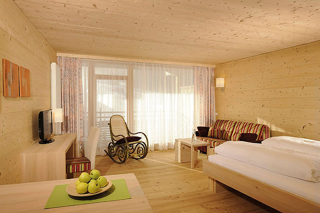 Haus aus Holz und Lehm