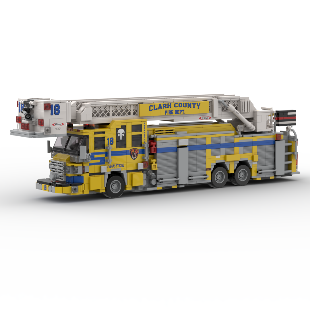 Boxed Kit - 2015 Pierce Quantum Tower Ladder Fire Truck Clark County FD 