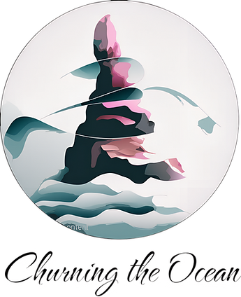 Churning the Ocean Within technique symbol – meditation, mindfulness, and spiritual transformation