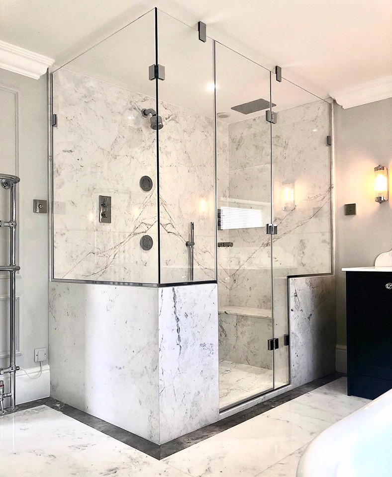 Veined marble