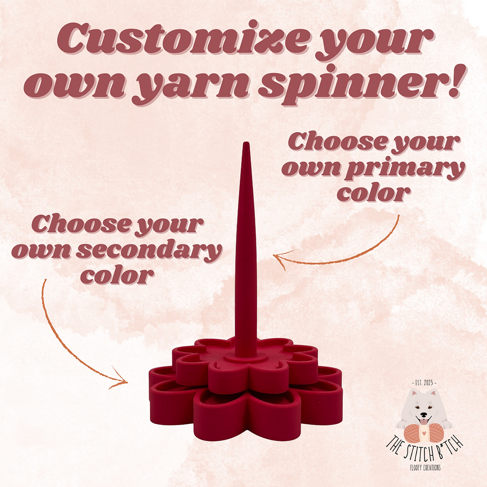 Thumbnail: Flower Yarn Spinner and Holder