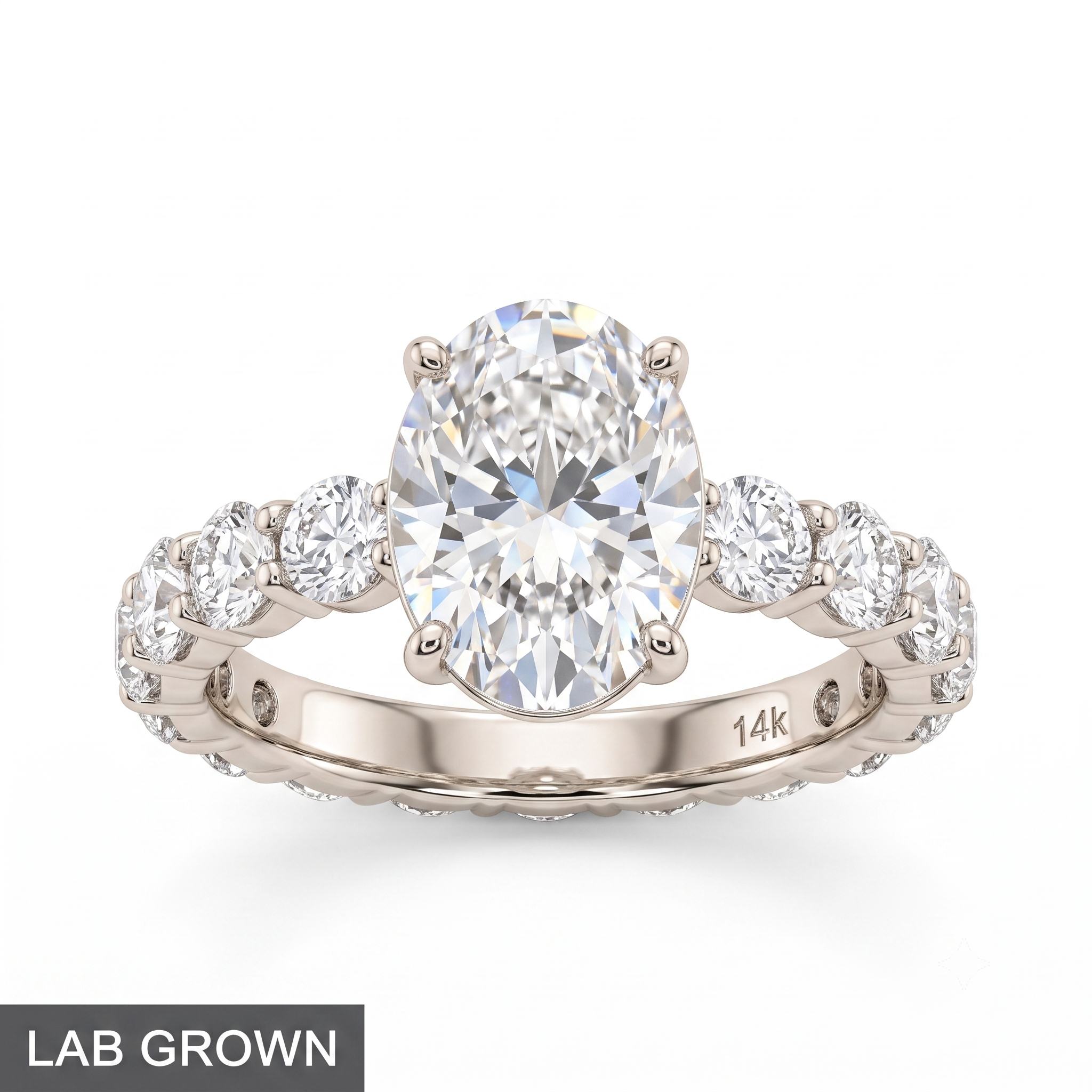 14K Gold  Diamond Ring 7.76 carats  5.08 grams