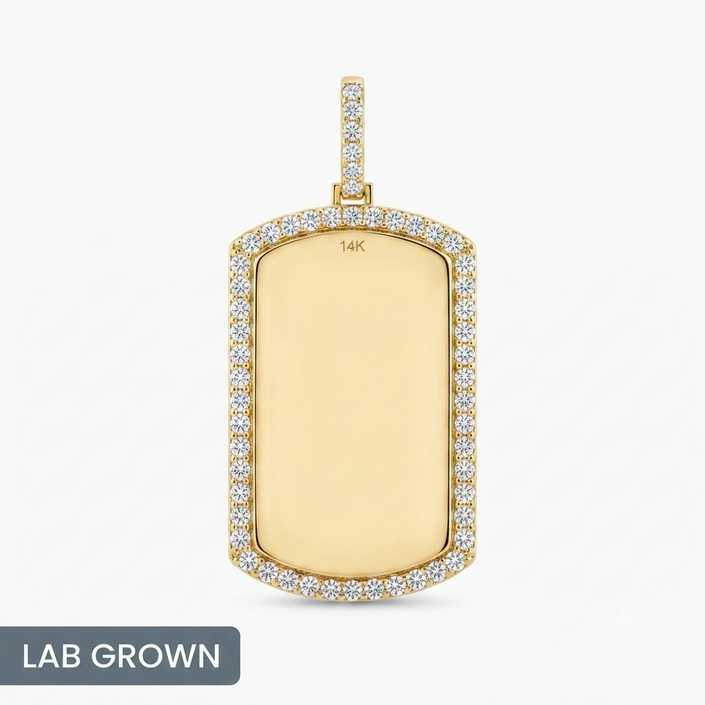 14k Yellow Gold Pendant 3.19cts 13.42grams