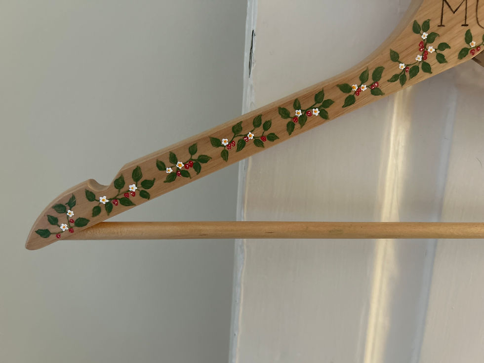 Thumbnail: Hand Painted Coat Hangers