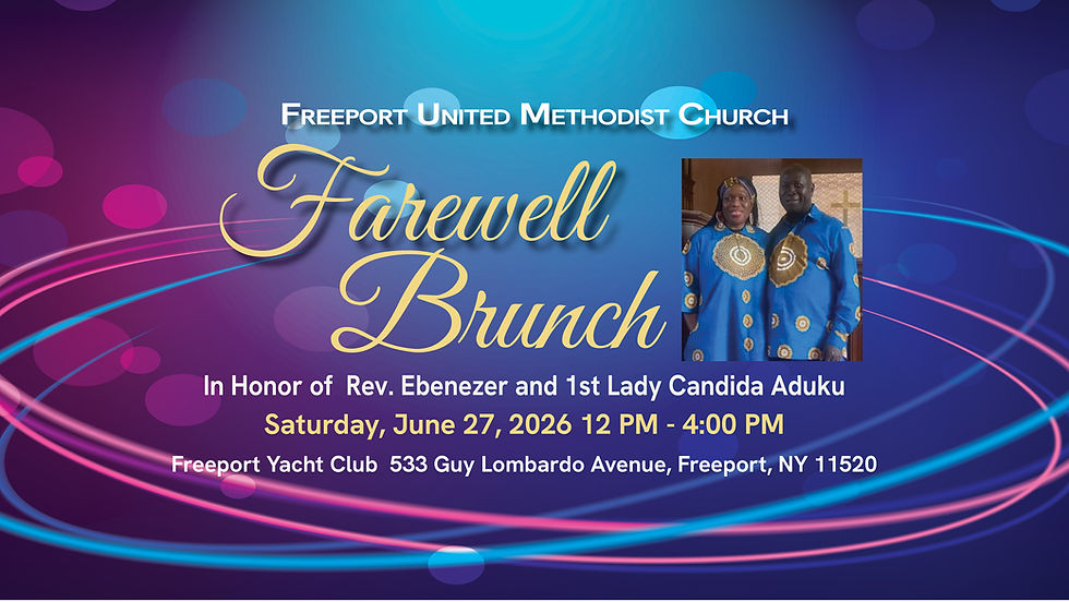 Farewell Brunch In Honor of Rev. Ebenezer & 1st Lady Candida Aduku
