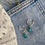 Thumbnail: Turquoise Sterling Silver Hoop Earrings
