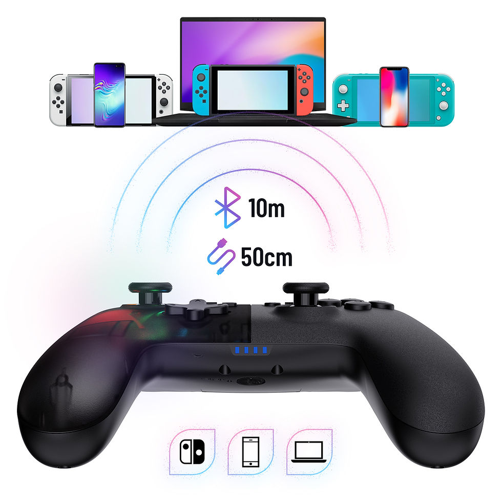 Thumbnail: Oniverse-Manette gaming sans fil Switch Onipad noire-Compatibilité