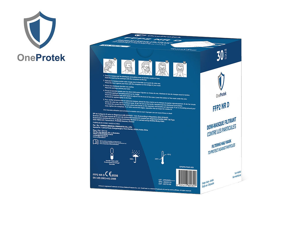Miniature : 30 Masques FFP2 filtrants contre les particules