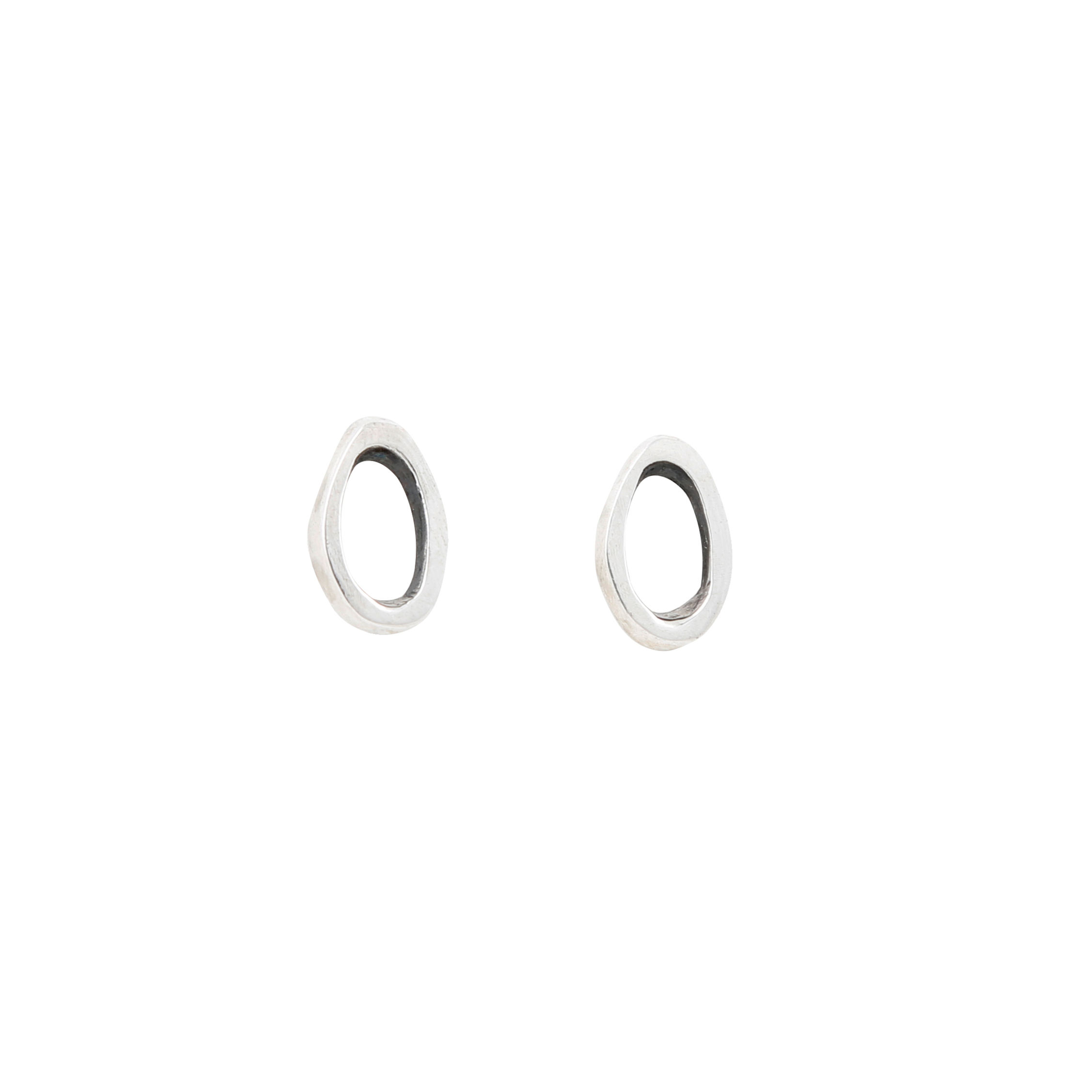 Circle Pimli Küpe / Small / Gümüş